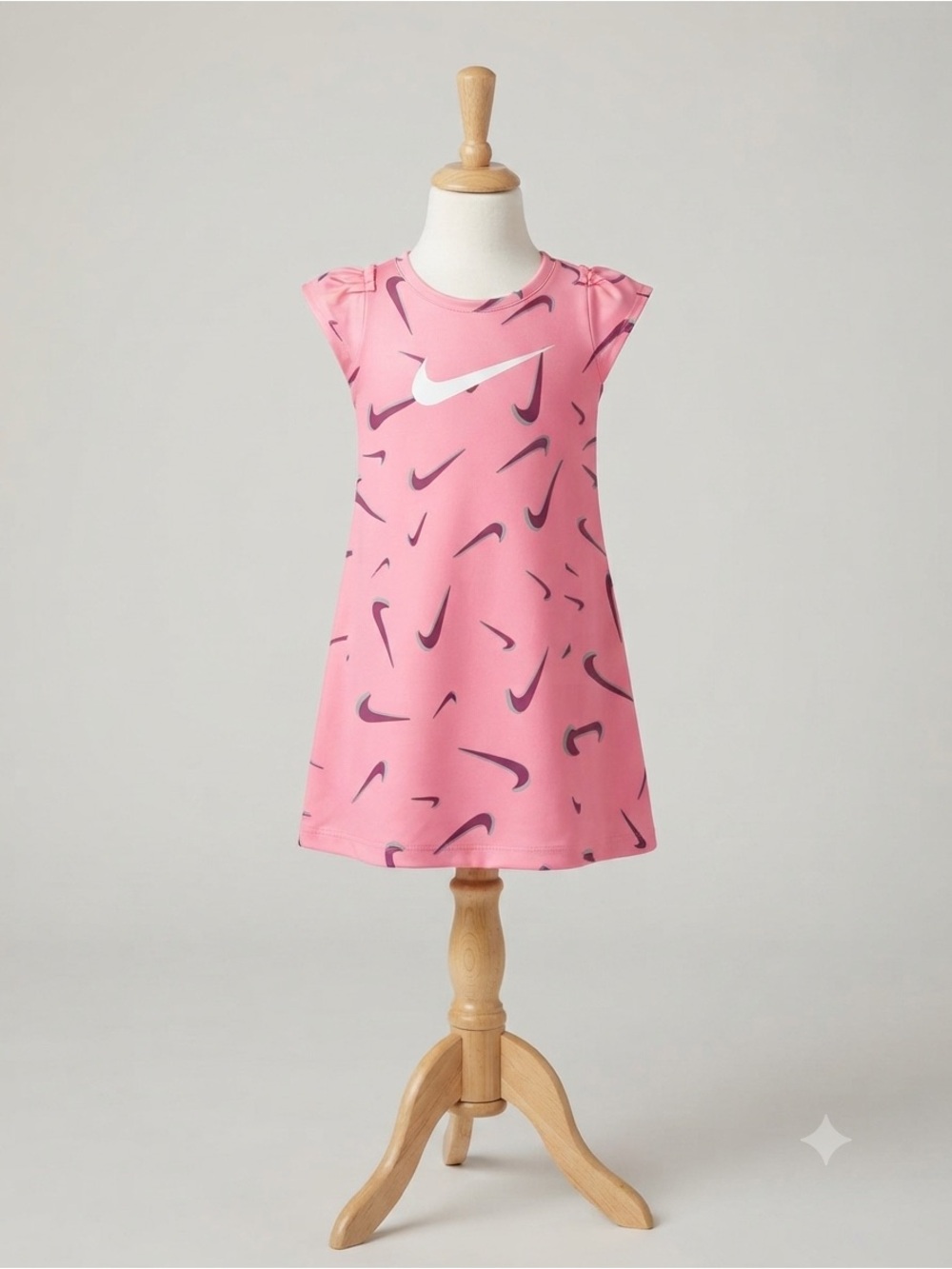 Nike Pink Swoosh Logo Dri-Fit Dress
